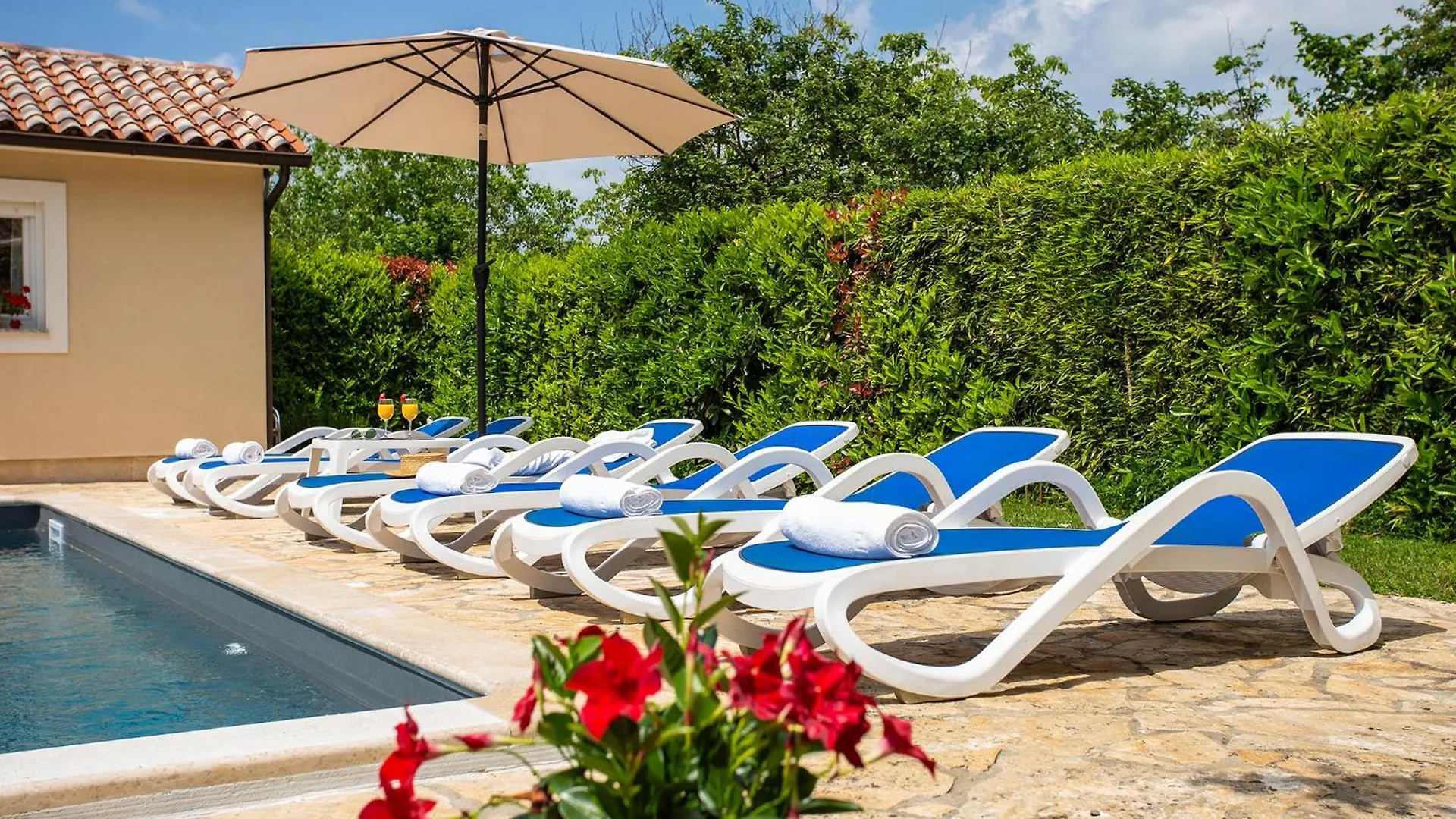 Elegant Villa With Private Pool And Stunning Garden In The Picturesque Village Of Brhanici Svetvinčenat 克罗地亚