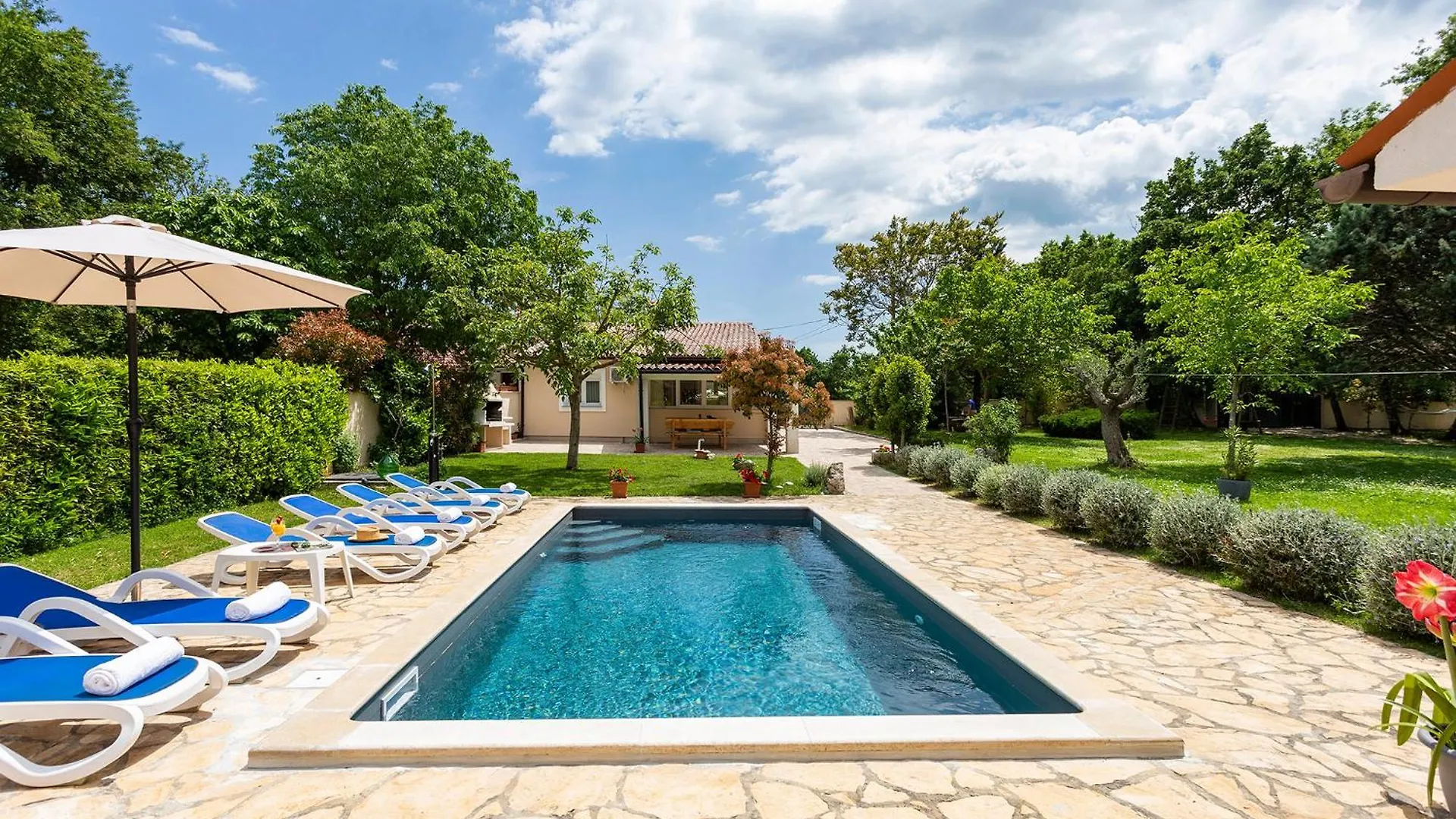 Elegant Villa With Private Pool And Stunning Garden In The Picturesque Village Of Brhanici Svetvinčenat 克罗地亚