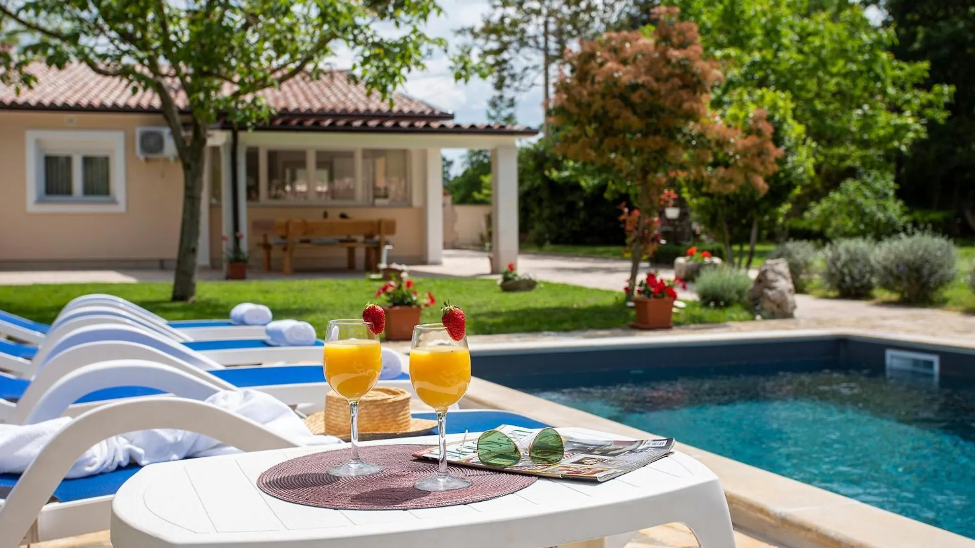 度假居 Elegant Villa With Private Pool And Stunning Garden In The Picturesque Village Of Brhanici Svetvinčenat 克罗地亚